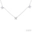 Butterfly Diamond Station Necklace
