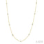 Mixed Shape Bezel Set Diamond Station Necklace