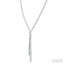 Split Diamond Lariat Y Necklace