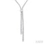 Split Diamond Lariat Y Necklace