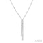 Split Diamond Y Necklace