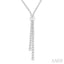 Split Diamond Y Necklace