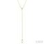 Pearl & Diamond Lariat Y Necklace
