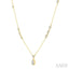 Pear Shape Bezel Set Drop Necklace