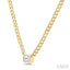 Emerald Shape Curb & Cuban Diamond Fashion Necklace