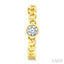 Round Shape Curb Diamond Fashion Hoop Earrings