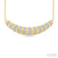 Ribbed Diamond Dome Necklace