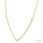 Emerald Shape Bezel Curb & Cuban Station Diamond Necklace