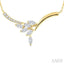Floral Drop Diamond Fashion Necklace