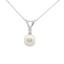 Pearl & Diamond Solitaire Pendant