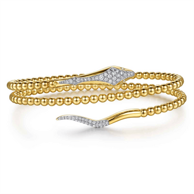 Bujukan Diamond Snake Wrap Bangle Bracelet