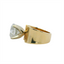 Round Diamond Wide Band Solitaire Engagement Ring