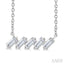 Baguette Diamond Bar Necklace