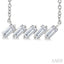 Baguette Diamond Bar Necklace