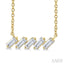 Baguette Diamond Bar Necklace