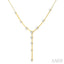 Bar Link Diamond Fashion Y Necklace
