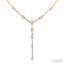 Bar Link Diamond Fashion Y Necklace