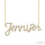 Script 'Jennifer' Diamond Name Necklace