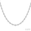 Bezel Set Diamond Station Necklace
