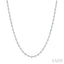 Bezel Set Diamond Station Necklace