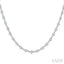 Bezel Set Diamond Station Necklace