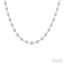 Bezel Set Diamond Station Necklace