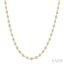 Bezel Set Diamond Station Necklace