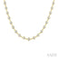 Bezel Set Diamond Station Necklace