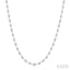 Bezel Set Diamond Station Necklace