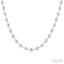 Bezel Set Diamond Station Necklace