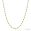 Bezel Set Diamond Station Necklace