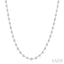 Bezel Set Diamond Station Necklace