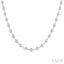 Bezel Set Diamond Station Necklace