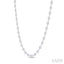 Bezel Set Diamond Station Necklace