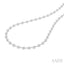 Bezel Set Diamond Station Necklace