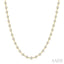 Bezel Set Diamond Station Necklace