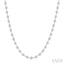 Bezel Set Diamond Station Necklace