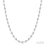Bezel Set Diamond Station Necklace