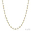 Bezel Set Diamond Station Necklace