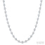 Bezel Set Diamond Station Necklace
