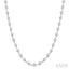 Bezel Set Diamond Station Necklace
