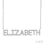 Block 'ELIZABETH' Diamond Name Necklace
