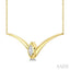 Marquise Shape Chevron Diamond Necklace