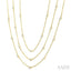 Mixed Shape Layered Diamond Station Necklace