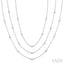 Mixed Shape Layered Diamond Station Necklace