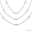Mixed Shape Layered Diamond Station Necklace