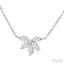 Marquise Shape Chevron Diamond Necklace