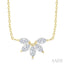 Marquise Shape Chevron Diamond Necklace
