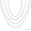Bezel Set Layered Diamond Necklace