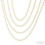 Bezel Set Layered Diamond Necklace